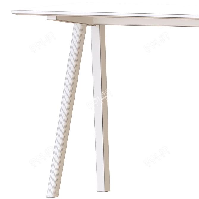  Scandinavian Minimalist Writing Desk 3D model image 6