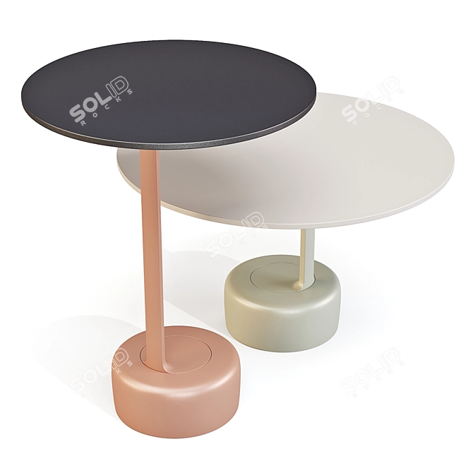 Oell Sculptural Side Table 3D model image 5