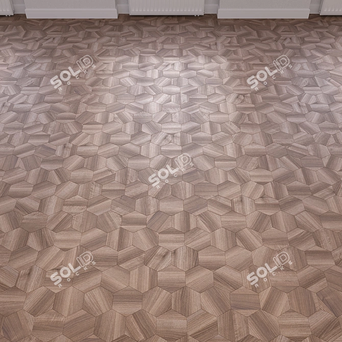 Wooden Floor Model Kit 3D model image 2