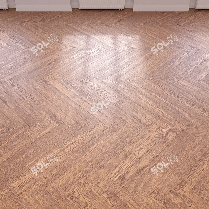 Wooden Floor Model Kit 3D model image 3