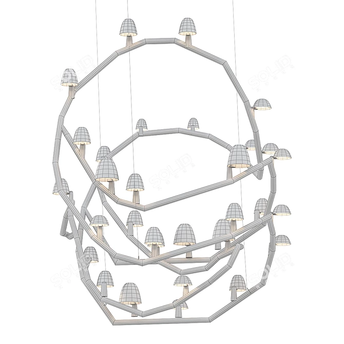 CL Arctic II Chandelier 3D model image 2