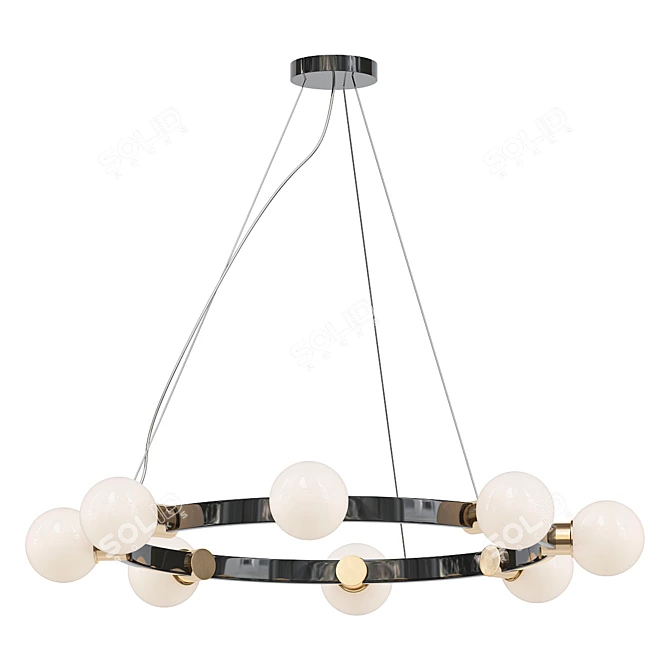 Minimalist Ring Chandelier FLAMB 3D model image 1