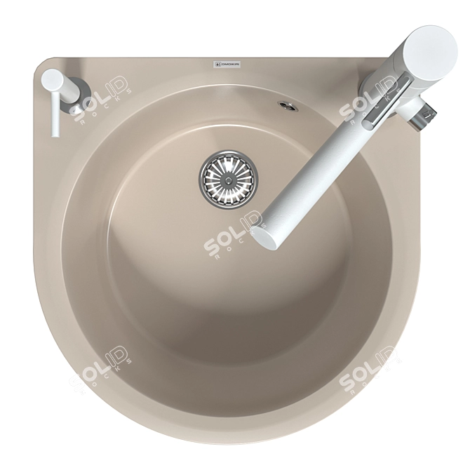 Modern TONAMI EV Metal Sink 3D model image 2