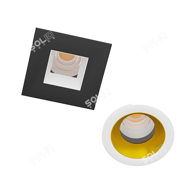 Compact IP44 Recessed Spotlights 3D model image 6