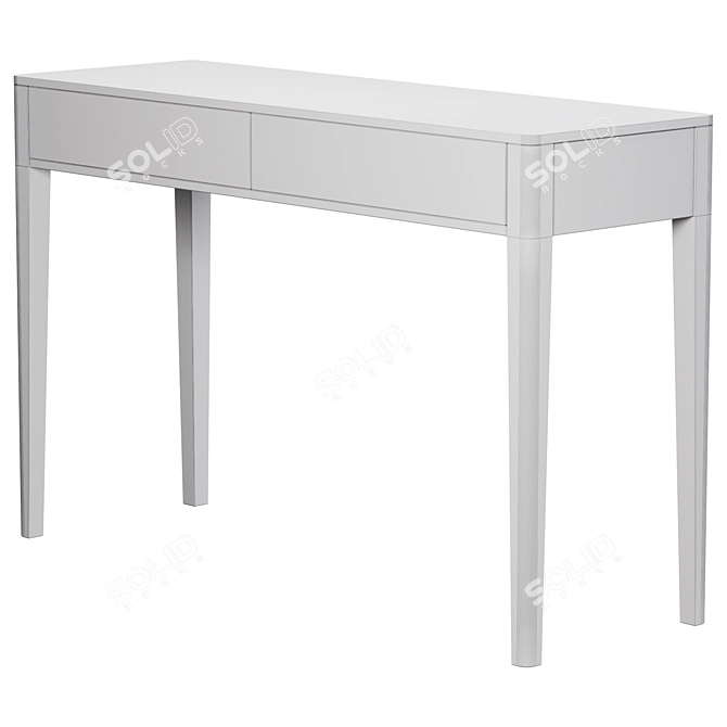 Ellipse Fjord Console with Drawers 3D model image 4