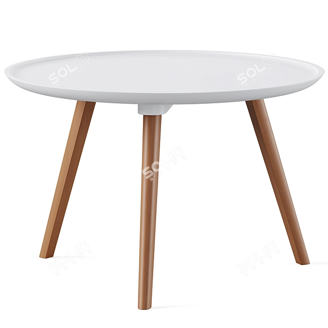 Stylish Daisy Coffee Tables Set 3D model image 3