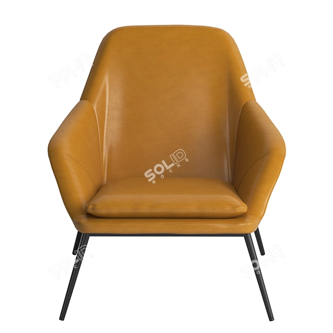  Modern Belmont Lounge Chair 3D model image 3