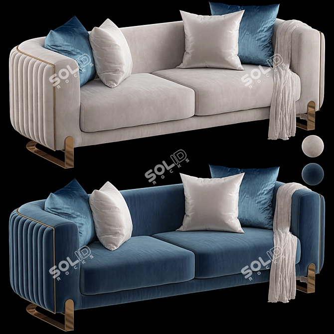 Contemporary Oscar Sofa 2015 Model 3D model image 2
