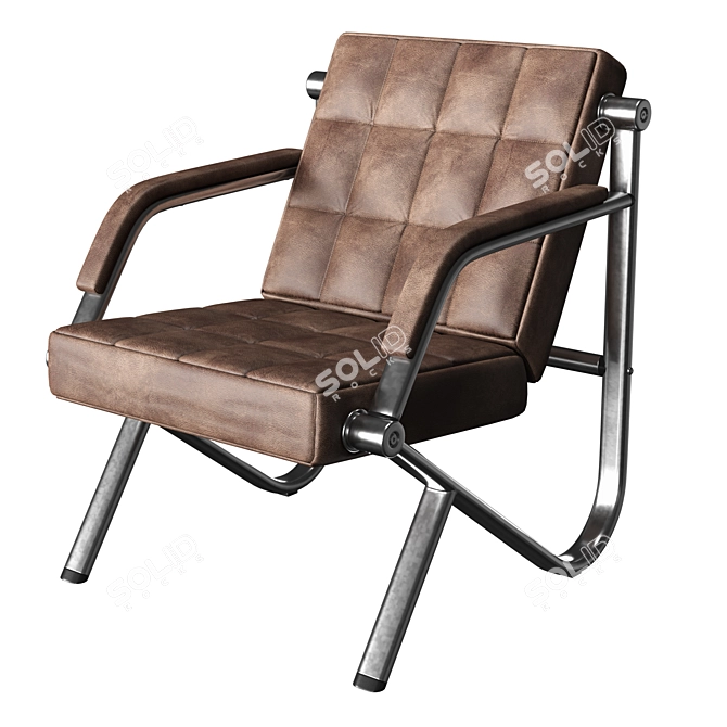Stilio Eco-Leather Office Armchair 3D model image 1