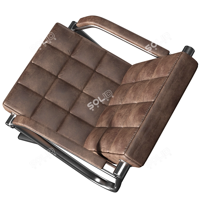 Stilio Eco-Leather Office Armchair 3D model image 4