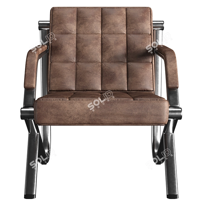 Stilio Eco-Leather Office Armchair 3D model image 5