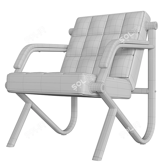 Stilio Eco-Leather Office Armchair 3D model image 6