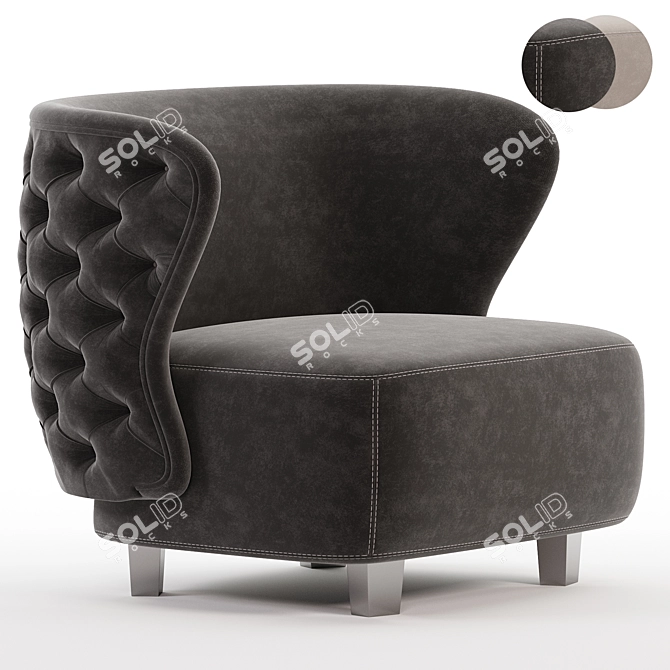 Elegant Heritage Armchair Collection.readdir 3D model image 2