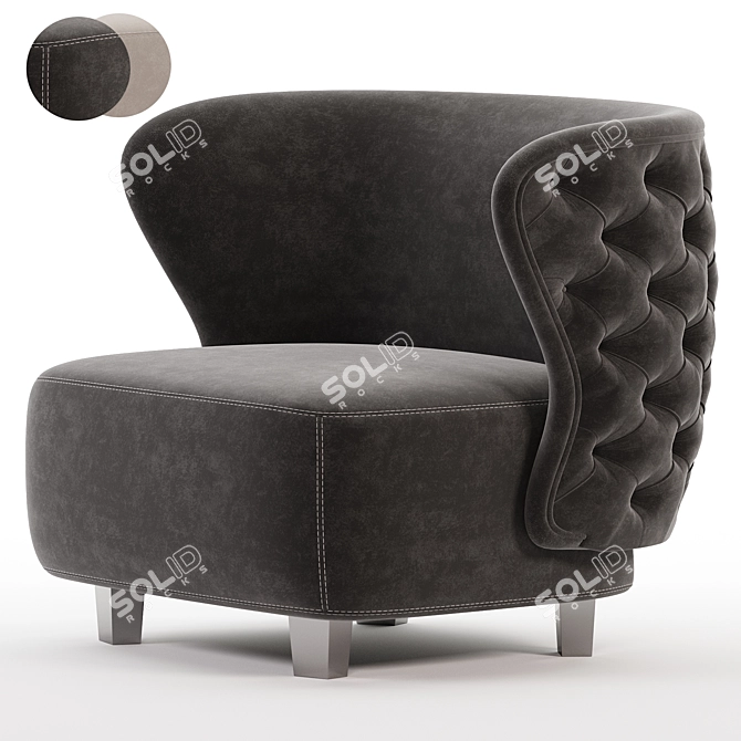 Elegant Heritage Armchair Collection.readdir 3D model image 6