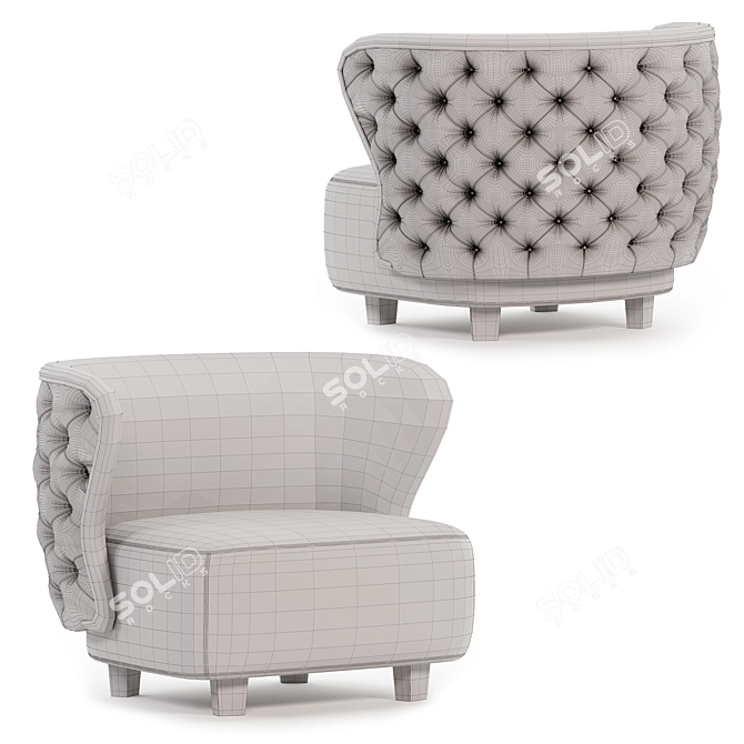 Elegant Heritage Armchair Collection.readdir 3D model image 7