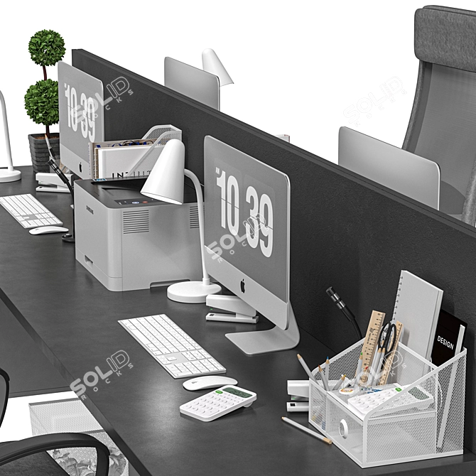 IKEA Office Suite - Workstation 10 3D model image 3