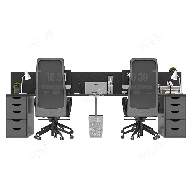 IKEA Office Suite - Workstation 10 3D model image 4