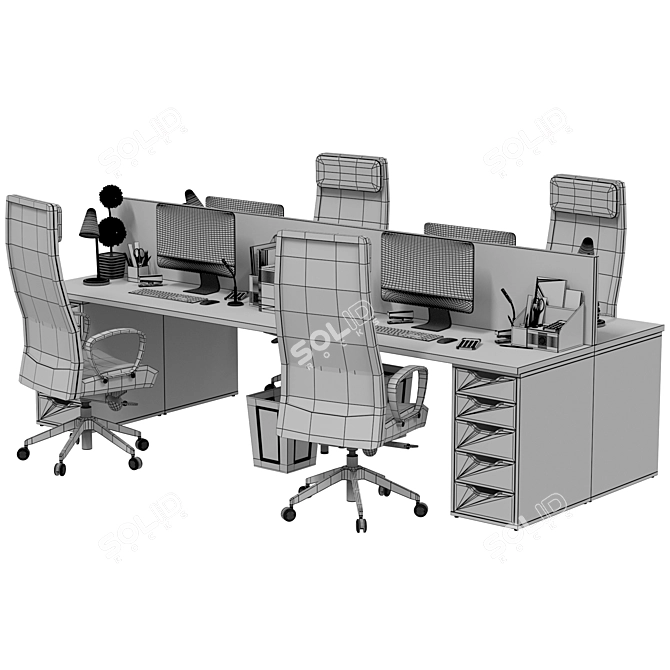 IKEA Office Suite - Workstation 10 3D model image 6