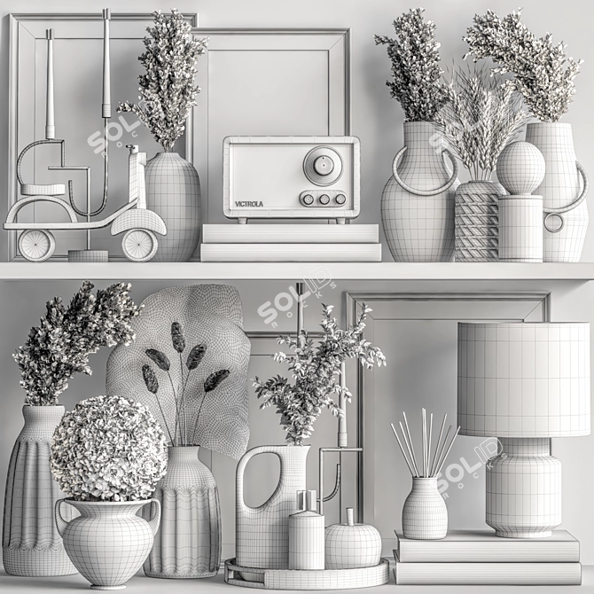 Modern Decor Set 2015 3D model image 7