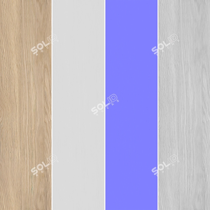 Seamless Oak Textures Pack 3D model image 6