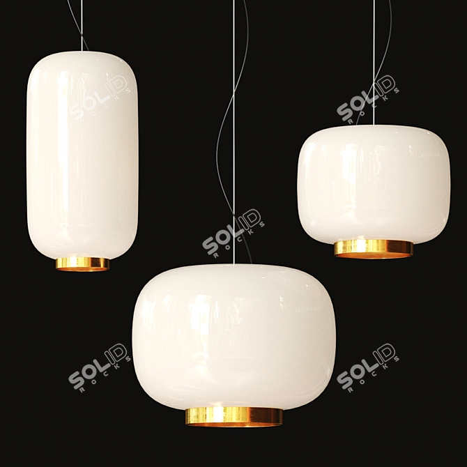 Modern Chic Chouchin Reverse Pendant 3D model image 1