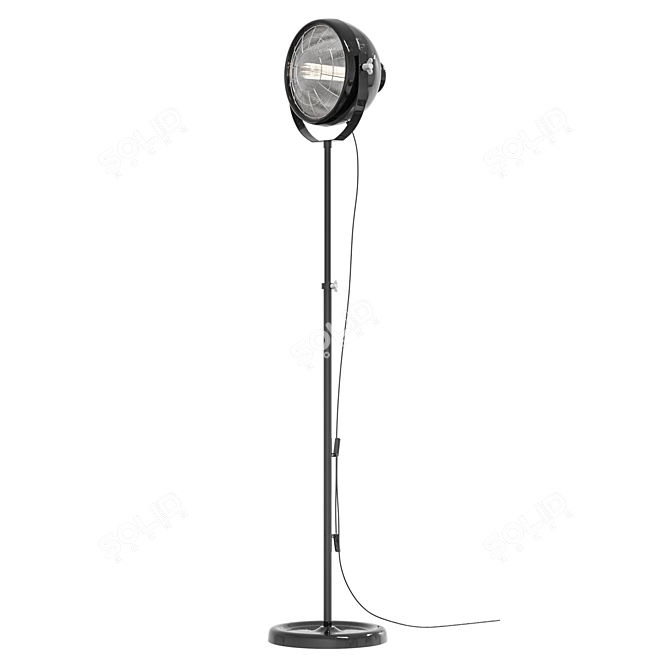 Minimalist Floor Lamp SVARTNORA 3D model image 2