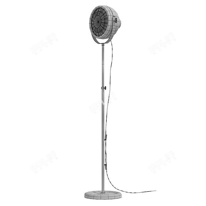 Minimalist Floor Lamp SVARTNORA 3D model image 4