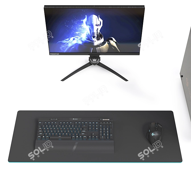 Gamer's Dream PC Bundle Set 3D model image 5