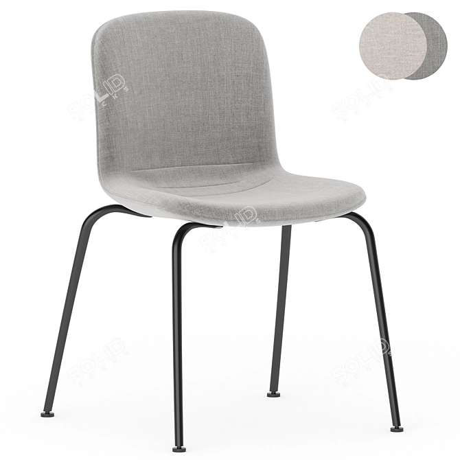 Modern Stackable Tube Chair 3D model image 1