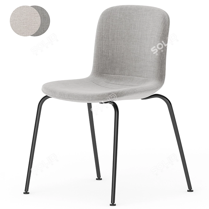 Modern Stackable Tube Chair 3D model image 3