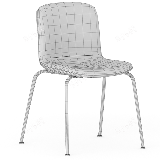 Modern Stackable Tube Chair 3D model image 7