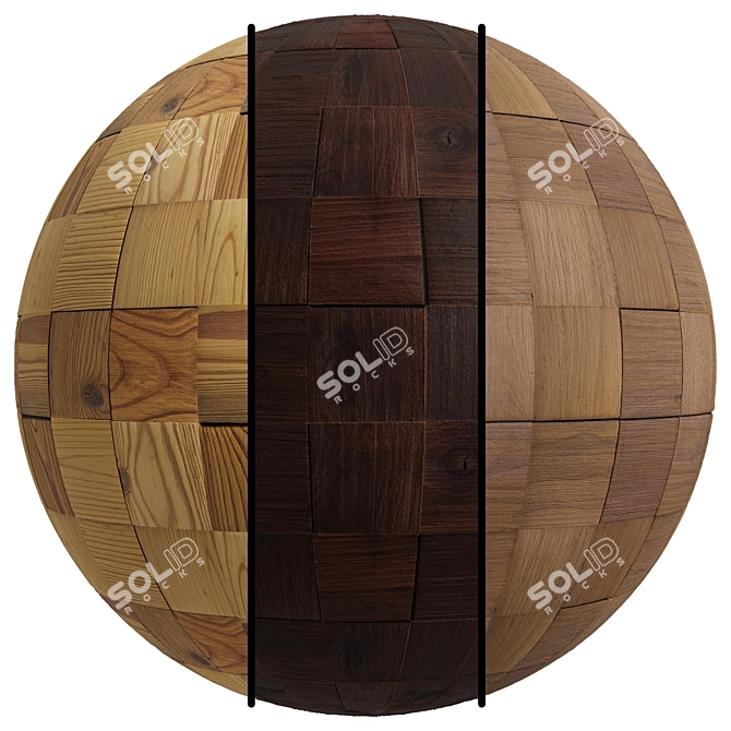 Alenor 3D Wood Wall Panels 3D model image 1