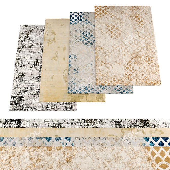 High-Resolution Rugs Bundle 3D model image 1