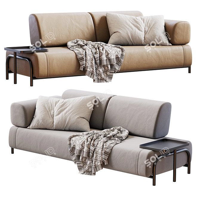 Modern Design Compo Furniture Set 3D model image 4