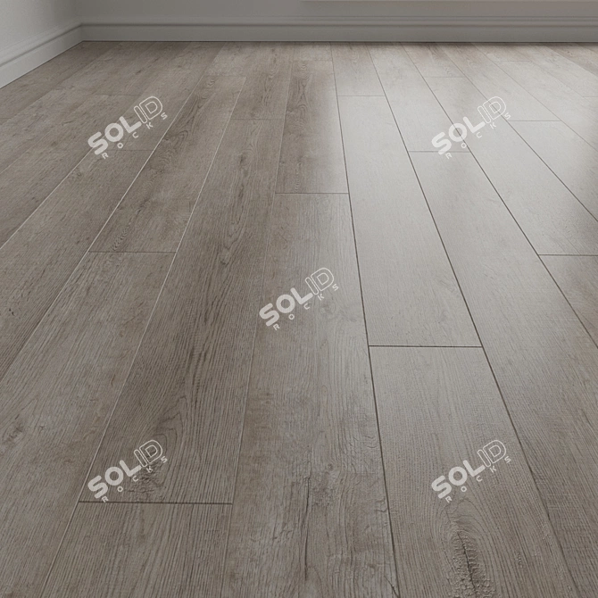 Engineered Wood Parquet Floor 3D model image 1