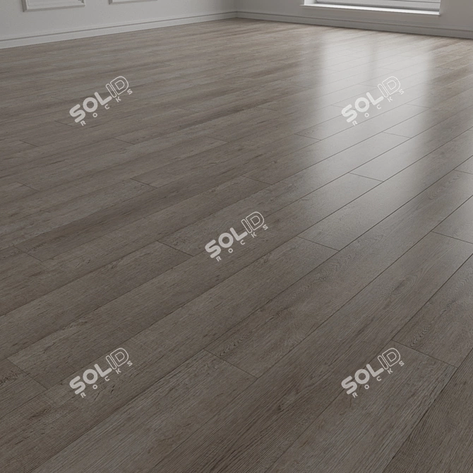 Engineered Wood Parquet Floor 3D model image 2