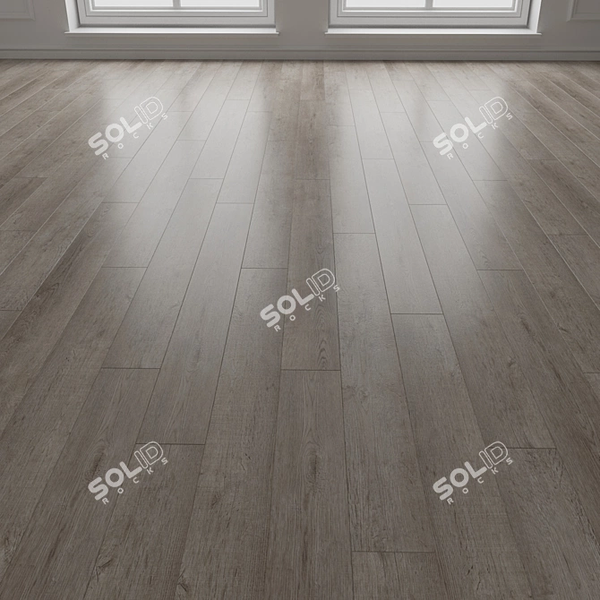 Engineered Wood Parquet Floor 3D model image 3