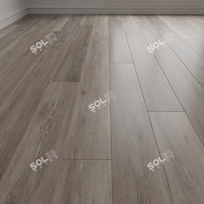 Engineered Wood Parquet Flooring 3D model image 1