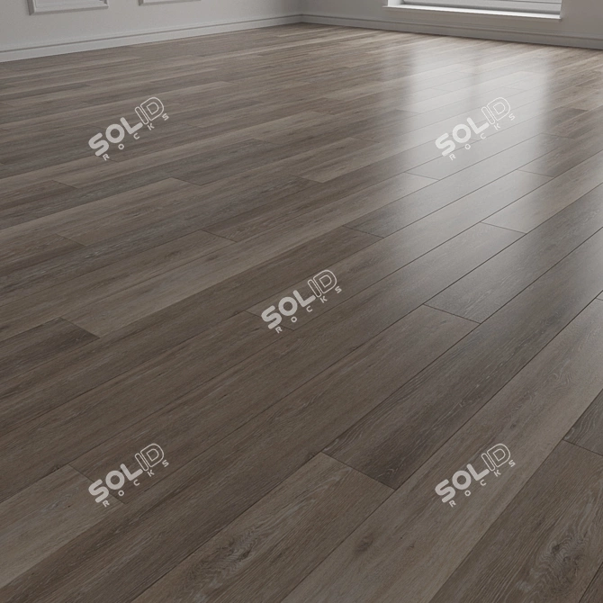 Engineered Wood Parquet Flooring 3D model image 2