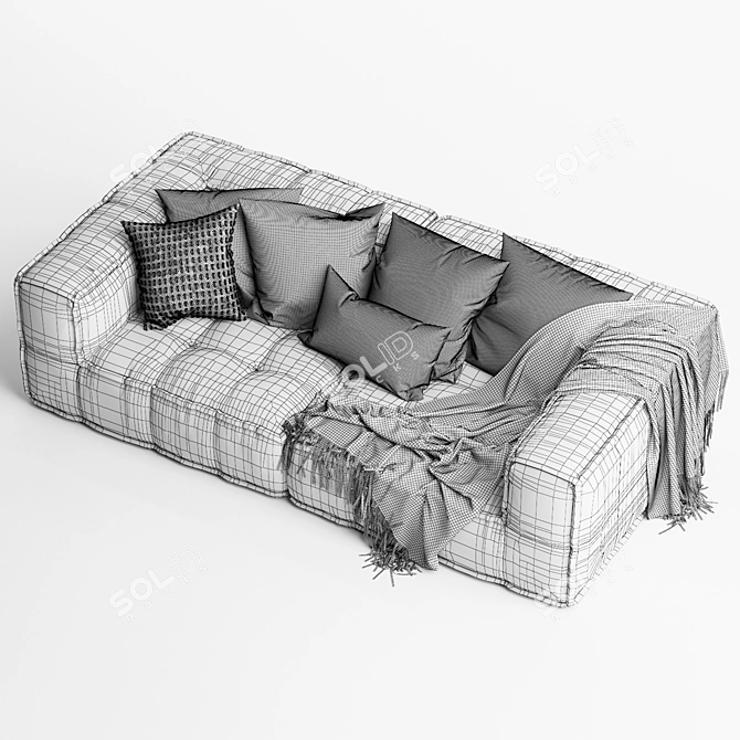 Natural Uniqwa Denver Sofa 3D model image 7