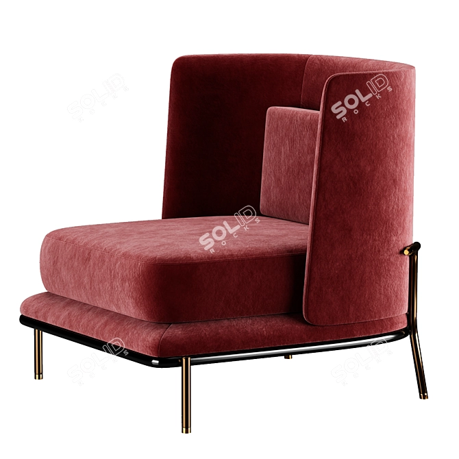 Aster Gae Armchair 3D Model 3D model image 3