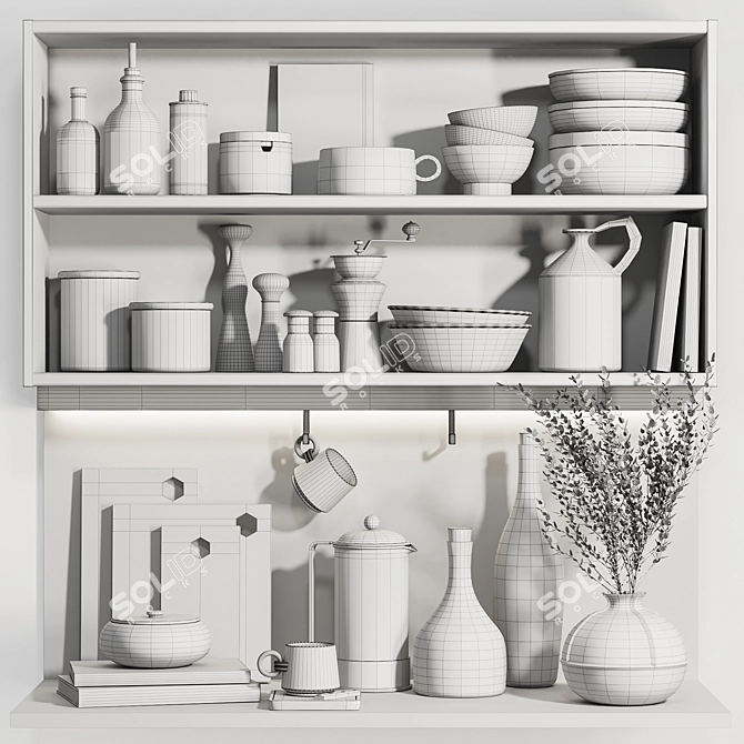 Ultimate Kitchen Accessories Kit 3D model image 5