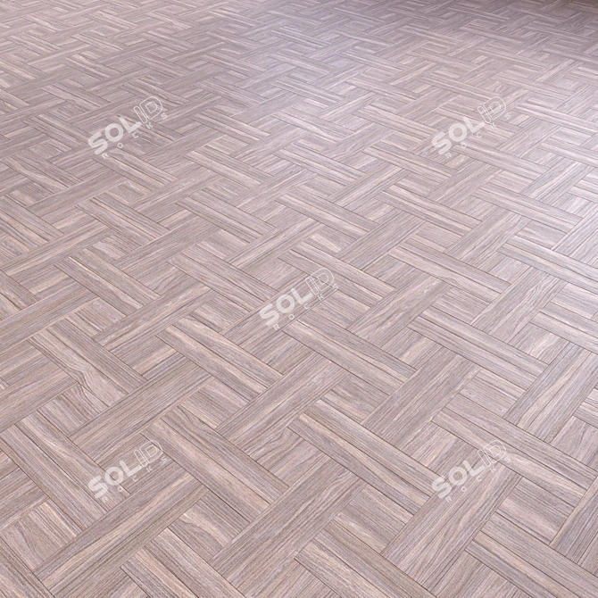 Versatile 3D Wooden Floor Model 3D model image 2