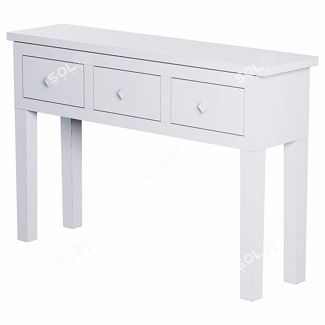 Bone White Console by Loft-Concept 3D model image 4