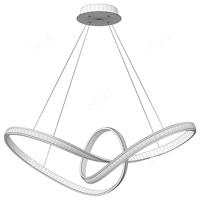 Modern Eurosvet Kink Lighting Fixture 3D model image 4