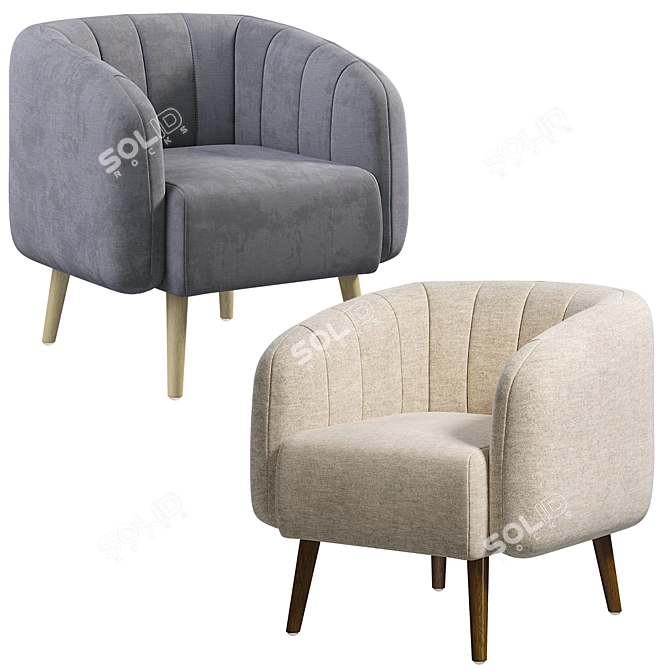 Modern Armchair 2014 in Corona 3D model image 2