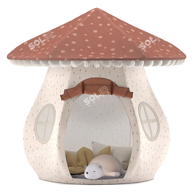 Magical Mushroom Play Tent 3D model image 1