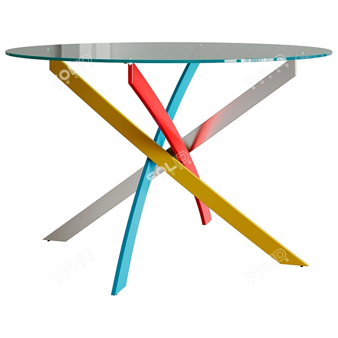 Modern Dining Table Fancy 3D model image 1