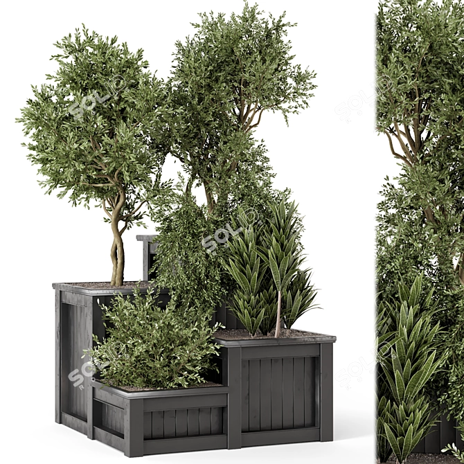 Outdoor Plants Set 874 Design 3D model image 1