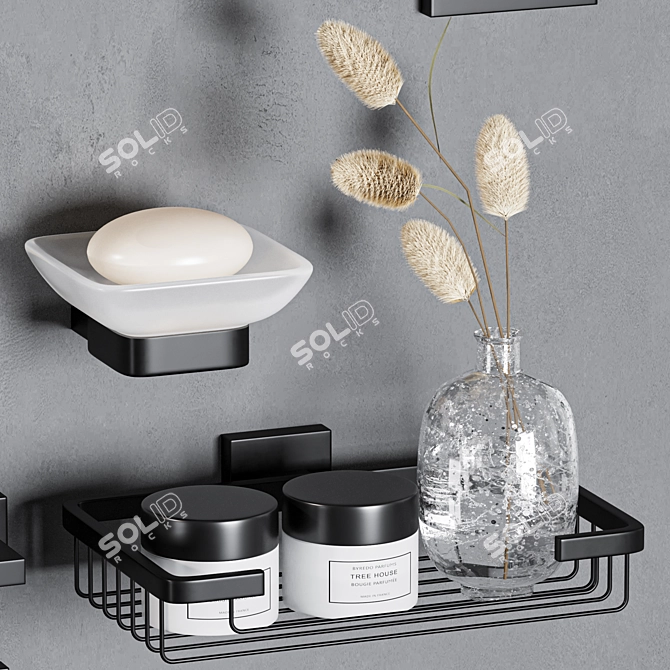 Enigma Bathroom Accessories Set 3D model image 2